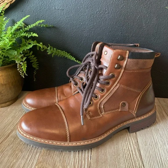 Sonoma | Shoes | Sonoma Mens Brown Faux Leather Boots | Poshmark display picture 3
